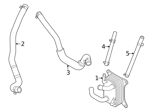 Trans Oil Cooler Lines for 2022 Hyundai Santa Fe #0