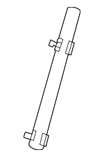 254213D100 - Cooling System: Oil Feed Tube for Hyundai: Santa Fe, Tucson Image