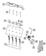6511832AA - Fuel and Accelerator Pedal: 6 Lobe External Head Bolt for Mopar Image