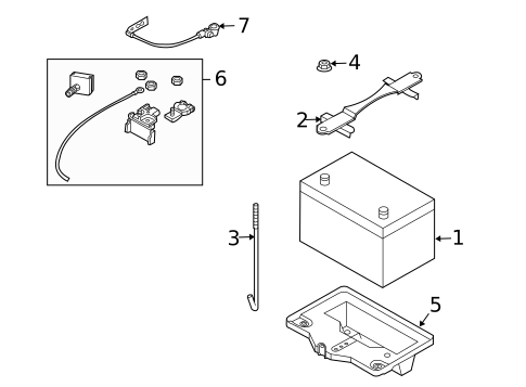 Battery for 2005 INFINITI G35 #0