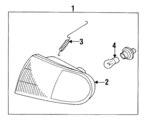 MB821052 - : Signal Lamp for Mitsubishi Image