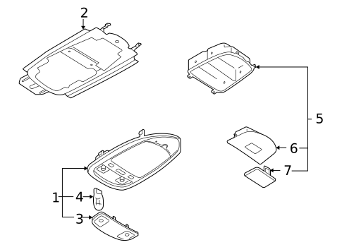 Overhead Console for 2002 Mazda MPV #0