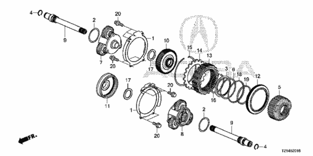 Rear Differential Components (1) for 2017 Acura MDX #0