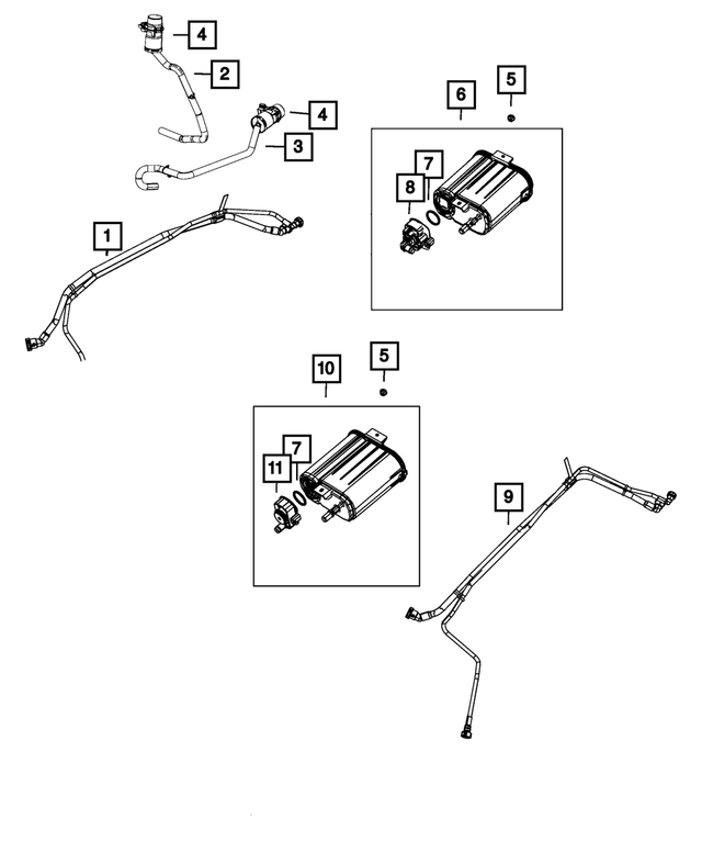 « 5147050AE – Emission Controls : Vapeur Boitier pour Mopar Image »