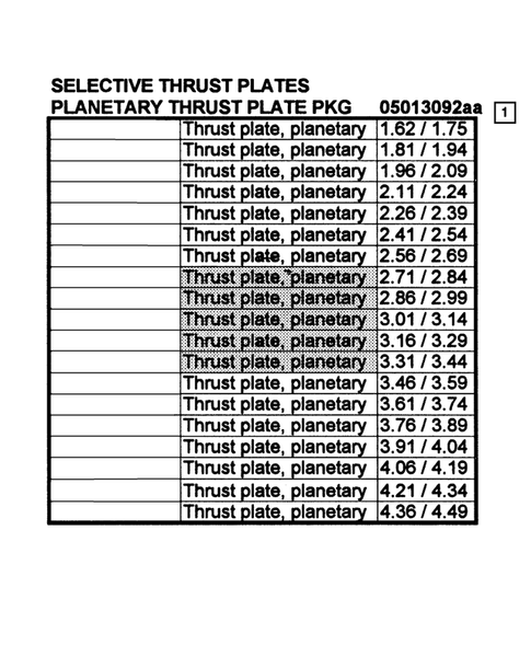 Seal and Shim Packages for 2007 Chrysler Aspen #0