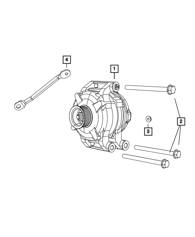 68045250AC - Electrical: Alternator Bracket for Mopar Image image