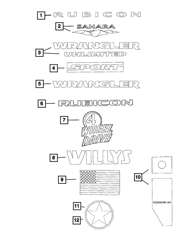 6AG33RXFAA - Exterior Ornamentation: Decal for MOPAR Image