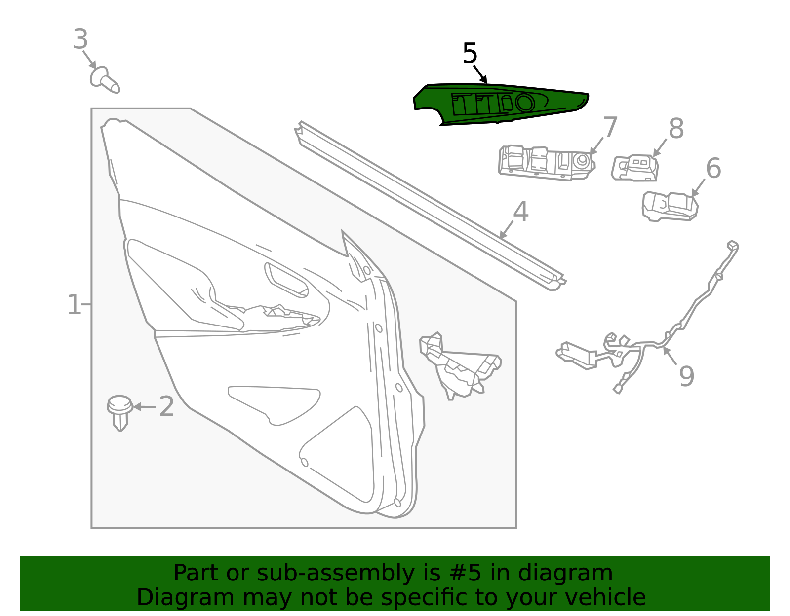 74231-WB001 - Switch Bezel 2016-2020 Toyota | Toyota San Diego Parts