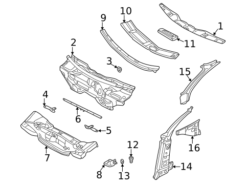 Cowl for 2002 Audi S6 #0