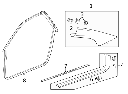 Interior Trim - Pillars for 2012 Cadillac CTS #2