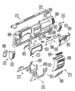 5DP56LAZAD - : Instrument Panel Glove Box for Mopar Image