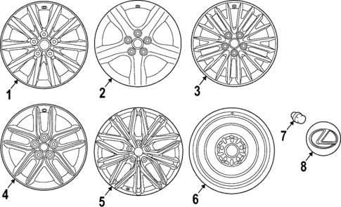 Wheels for 2022 Lexus IS300 #0
