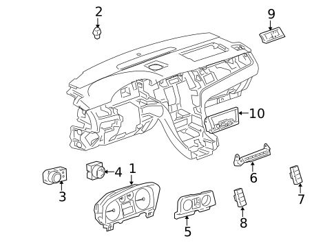 Controls for 2010 Cadillac Escalade #0