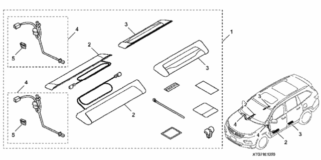Illuminated Door Sill Trim (1) for 2016 Honda Pilot #0