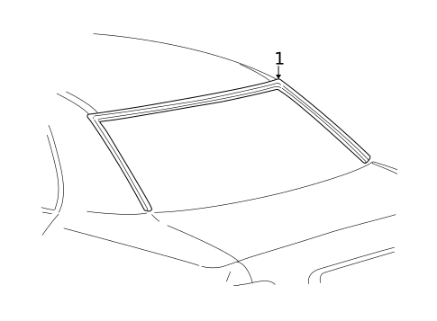 Reveal Moldings for 2002 Lexus LS430 #1