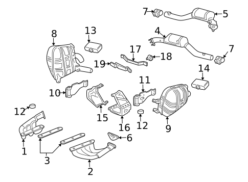 Exhaust Components for 2005 Porsche 911 #1