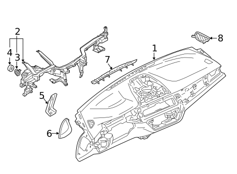Instrument Panel for 2019 BMW 530i #0