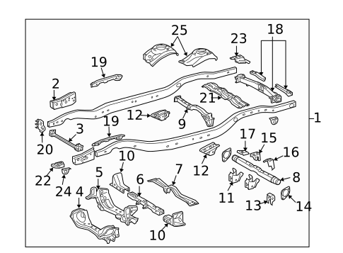 Frame & Components for 2017 Toyota Land Cruiser #0