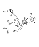 V4895483AC - Front Suspension: Stabilizer Bar Link, Left for Mopar Image