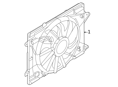Cooling Fan for 2021 Ford Bronco Sport #0