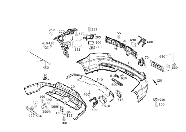 2928850025 - Detachable Parts: Trim, Bumper for Mercedes-Benz: GLE43 AMG, GLE450 AMG, GLE63 AMG S Image image