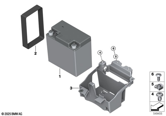 61215A797C2 - : Mount For Auxiliary Battery for BMW-Motorrad Image