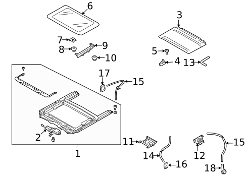 Sunroof for 2004 Subaru Impreza #0