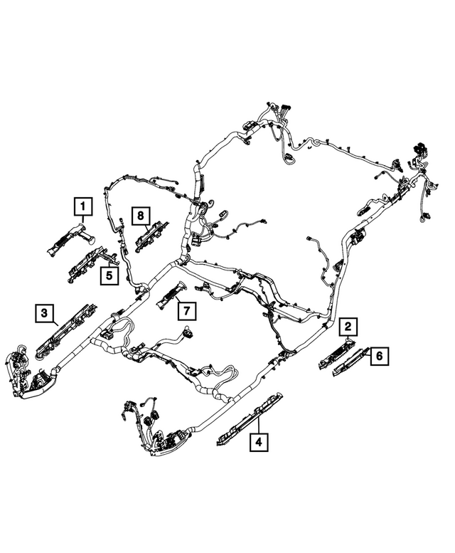 68527554AA - Electrical: Wiring Trough for Mopar Image