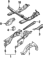GJ2756341A - : Splash Shield for Mazda: 626, MX-6 Image