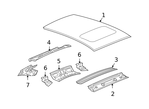 Roof & Components for 2011 Dodge Caliber #0