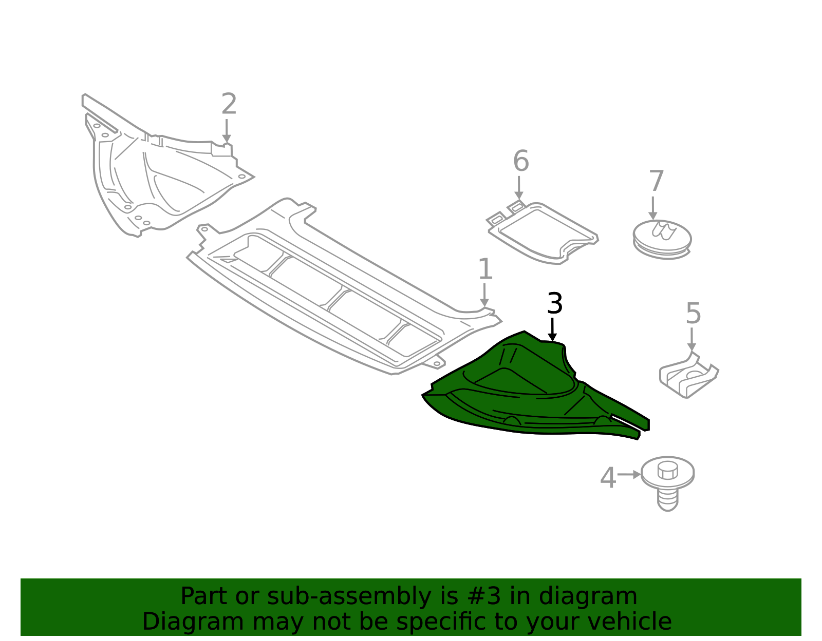 Genuine BMW 51-71-8-054-281 | Lower Deflector - Left | FREE