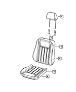 1UV39DX9AA - Interior Trim: Headrest Sleeve, Non-locking for Mopar Image