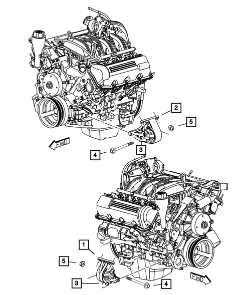 Engine Mounting for 2003 Jeep Liberty #4