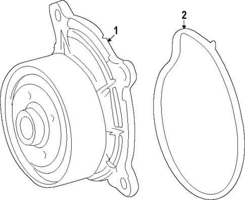 Water Pump for 2024 Toyota Land Cruiser #1