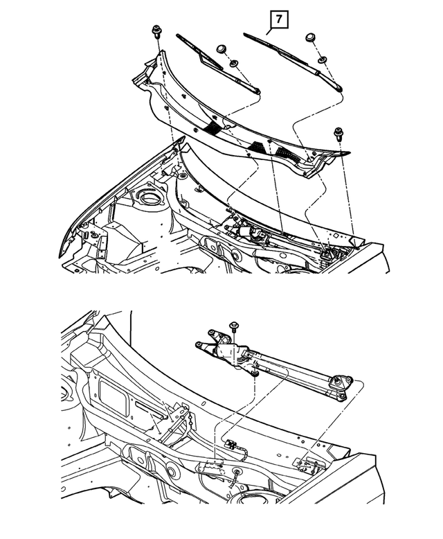 6507045AA - Wiper/Lock Cylinder and Keys: Screw for Mopar Image