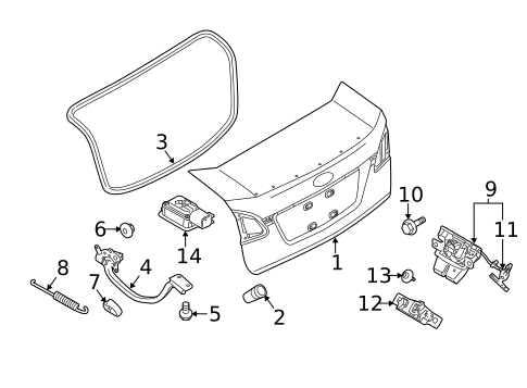 Lid & Components for 2015 Ford Fiesta #0