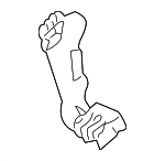 2035460943 - Brakes: ABS Sensor Bracket for Mercedes-Benz Image