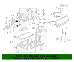 55486552 1999-2011 GM Crankshaft Sprocket 12568125 | TascaParts.com