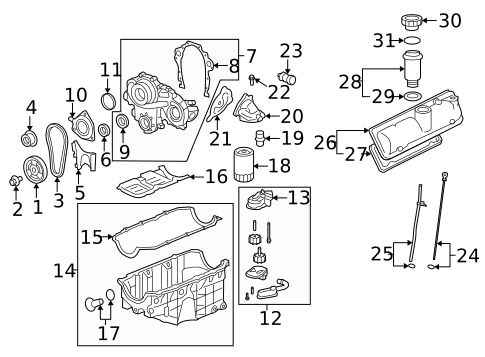 Gaskets & Sealing Systems for 2008 Saturn Vue #0