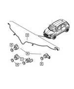 68337392AA - Electrical: Park Assist Sensor for Fiat: 500X | Jeep: Renegade | Ram: ProMaster City Image