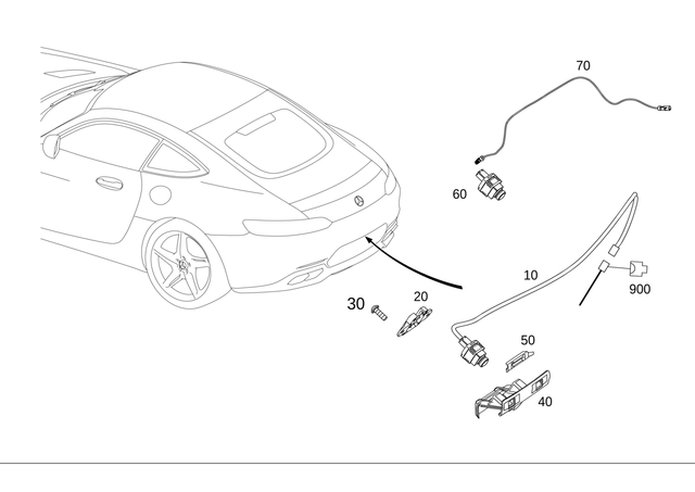 190540070865 - Electrical System: Electrical Wiring Harness for Mercedes-Benz Image image