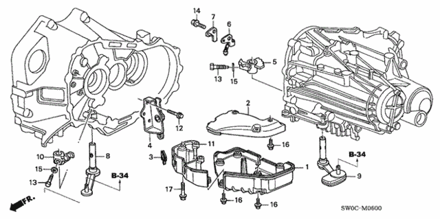 MT Shift Lever for 2004 Acura NSX #0