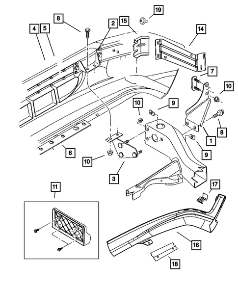 Front Bumper and Fascia for 2003 Dodge Dakota #0
