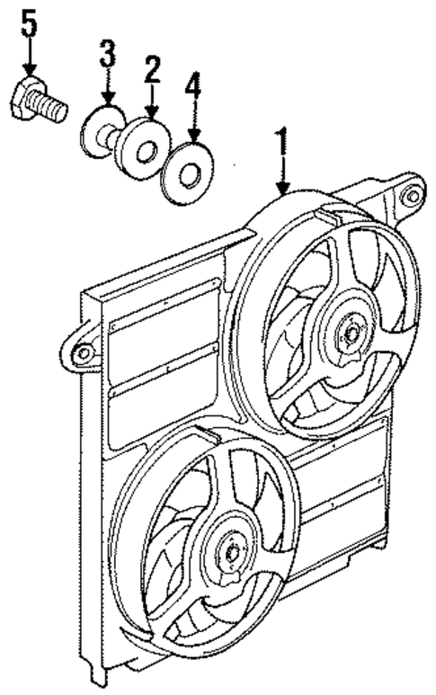 Cooling Fan for 1997 Jaguar XJ6 #1
