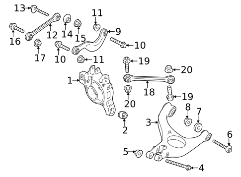 Rear Suspension for 2014 Porsche Panamera #1