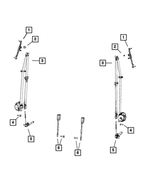 6510007AA - Restraints: Hex Flange Lock Nut for Mopar Image image