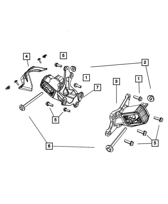 52060191AD - : Engine Mount Isolator for Mopar Image