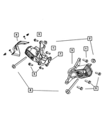 52060191AD - : Engine Mount Isolator for Mopar Image
