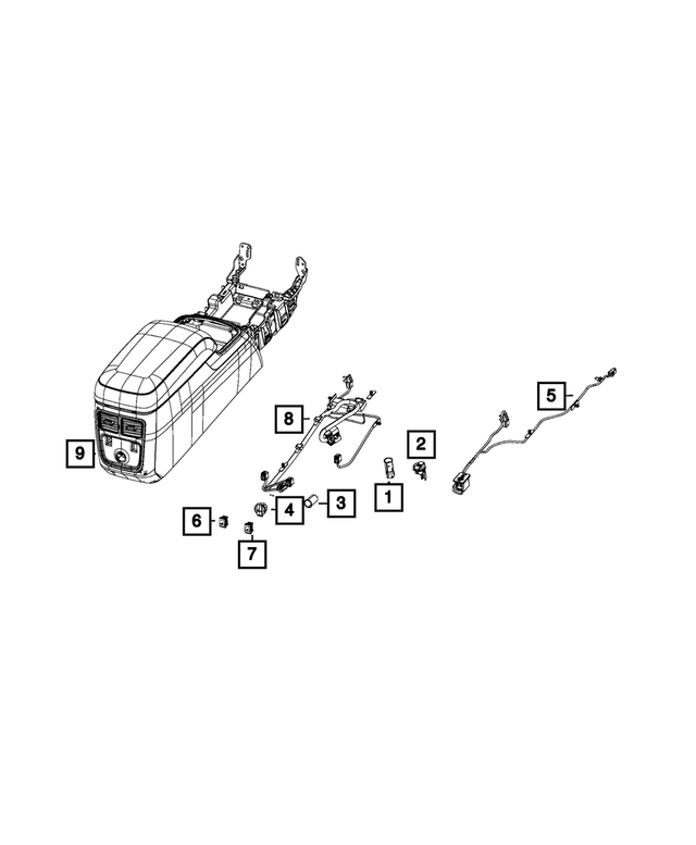 68137550AB - Electrical: Console Wiring for Mopar Image