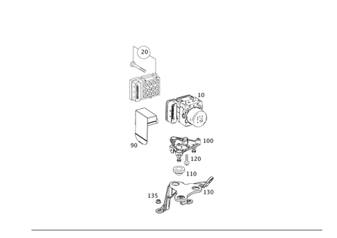 Hydraulic Unit for 2010 Mercedes-Benz GLK350 #0